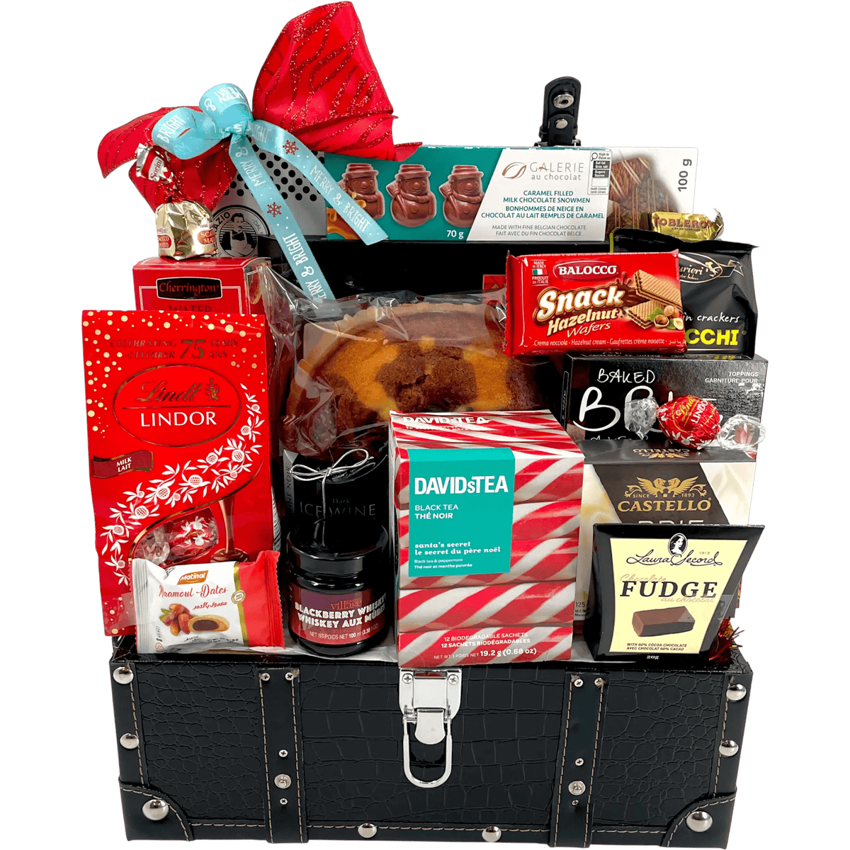 Gourmet Sharing Party Cheese Chocolate and Snack Gift Basket