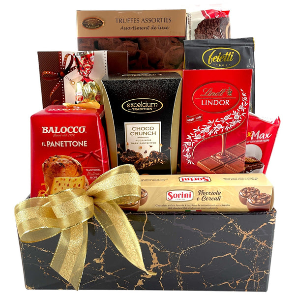 Grand Indulgence Chocolate Collection - Glitter Baskets - Chocolate Gift Baskets