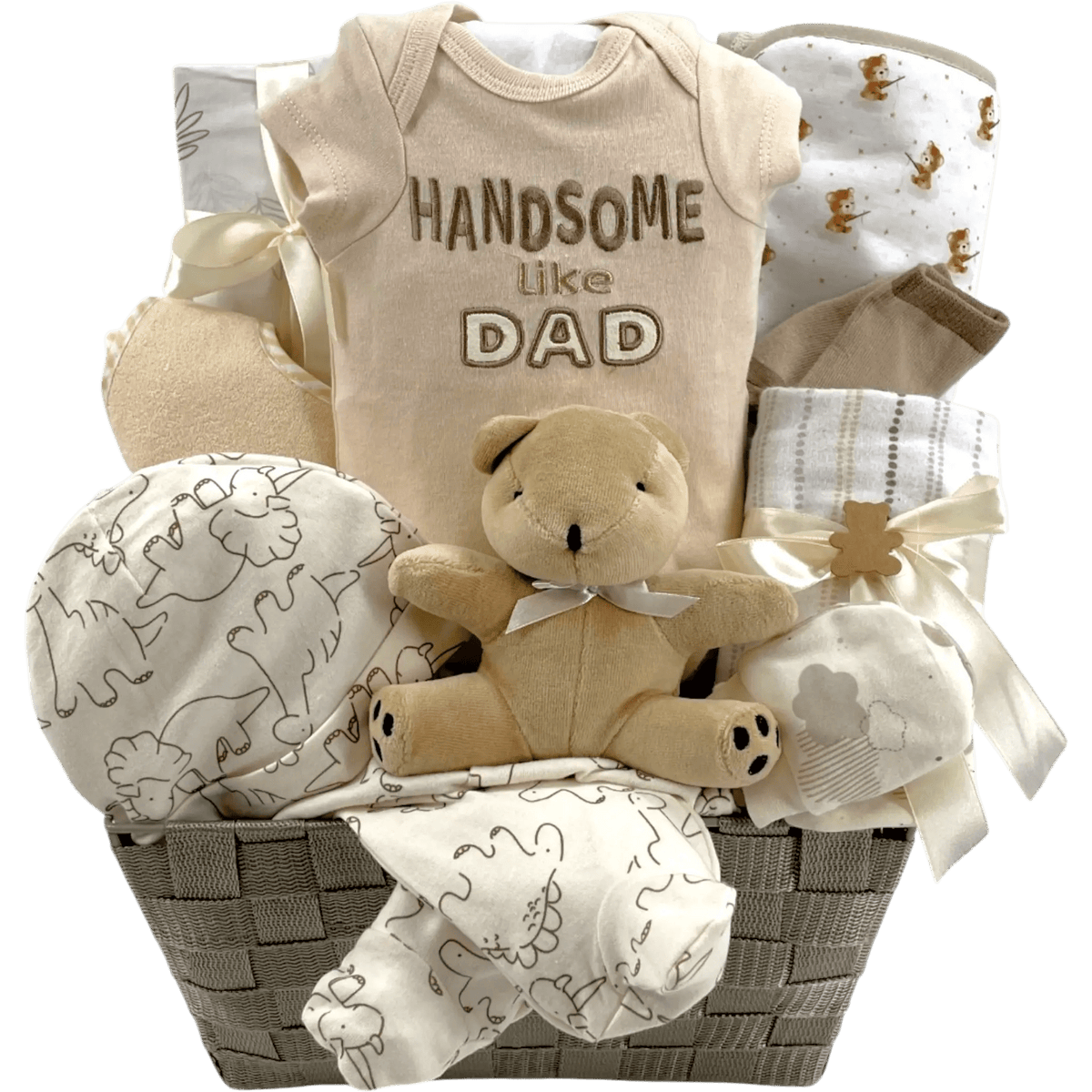 Handsome Like Dad Baby Boy Gift Basket
