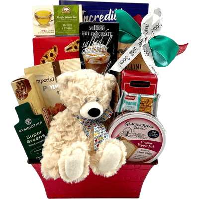 Healing Embrace Deluxe Get Well Gift Basket - Glitter Baskets - Get Well Soon Basket