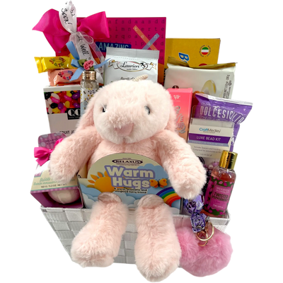 Healing Embrace: The Ultimate Soothing Gift Basket for Kids - Glitter Baskets -get well gifts for kids