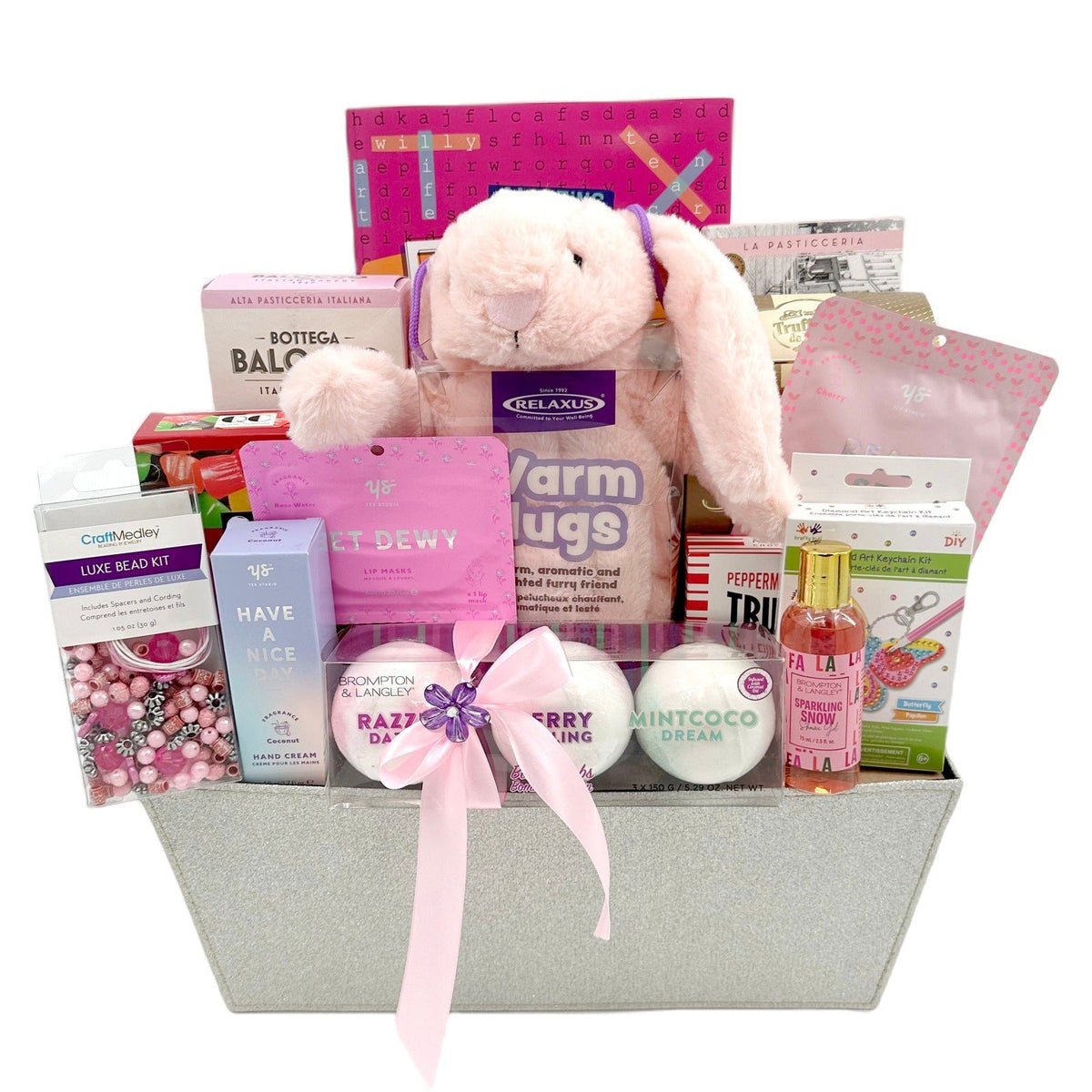 Healing Embrace: The Ultimate Soothing Gift Basket for Kids - Glitter Baskets - get well gifts for kids