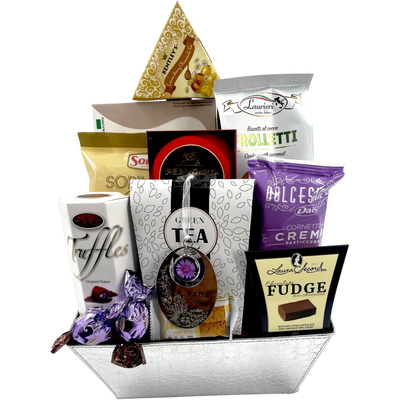 Heartfelt Wishes Luxury Get Well Gift - Glitter Baskets -Get Well Soon Basket