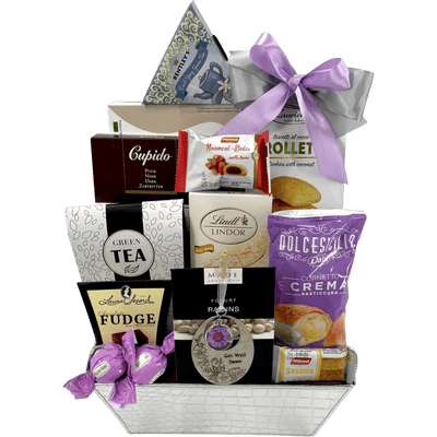 Heartfelt Wishes Luxury Get Well Gift - Glitter Baskets - Get Well Soon Basket