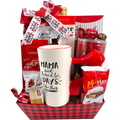 Cesta de regalo para mamás amantes del chocolate