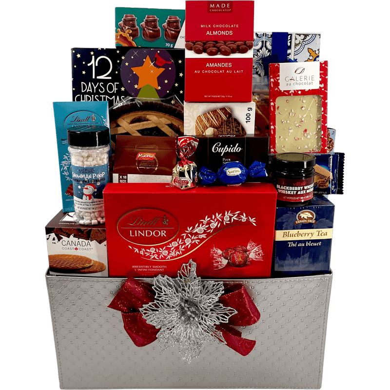 Holiday Therapy Luxurious Christmas Gift Basket - Glitter Baskets - Christmas Baskets