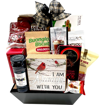 I am Always with you gift basket - Glitter Baskets -Sympathy Gift Baskets