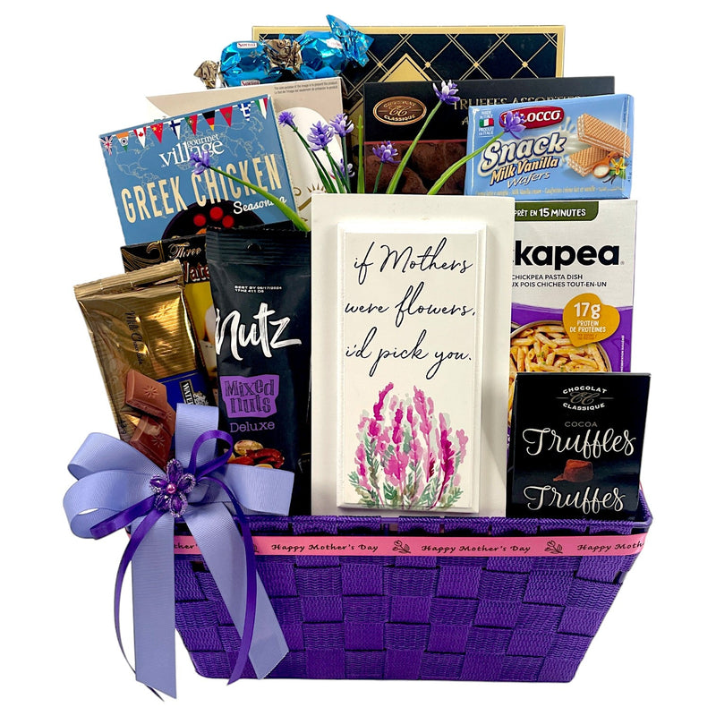 If Mother's were flowers I'd pick you - Glitter Baskets - Gift Baskets