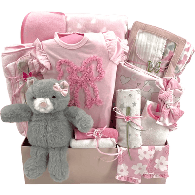 I'm So Adorable - Glitter Baskets - Baby Girl Gift Basket