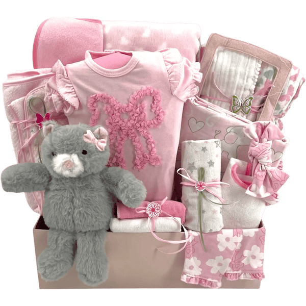 I'm So Adorable - Glitter Baskets - Baby Girl Gift Basket