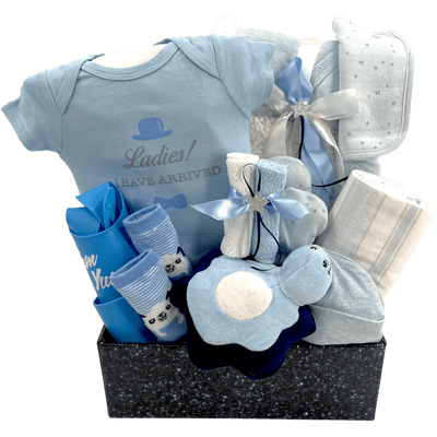 It's a Boy New Arrival - Glitter Baskets -Baby Boy Gift Basket
