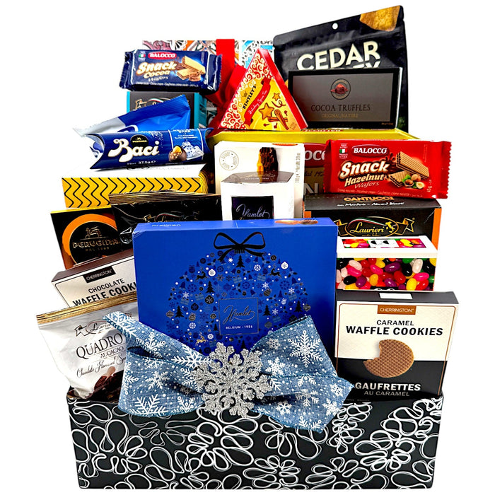 Large Office Sharing - Chocolates & Gourmet Snacks Corporate Gift Basket - Glitter Baskets - Christmas Baskets