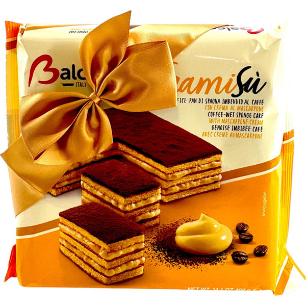 Large Sharing Tiramisù Dessert - Mascarpone Cream & Chocolate Sponge Cake - Glitter Baskets - 