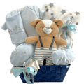 Lil Teddy Arrival Boy - The Perfect Baby Boy Gift Basket