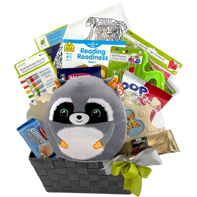 Little Bandit's Art Studio and Snacks Gift Basket - Glitter Baskets -Kids Gift Basket