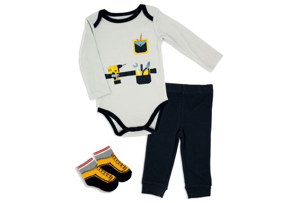 Little Mister Builder - Glitter Baskets - Baby Boy Gift Basket