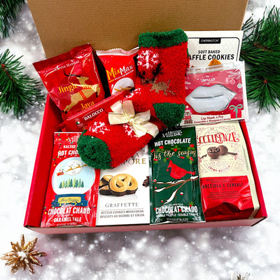 Luxury Christmas Gift Box – Festive Indulgence for Holidays - Glitter Baskets - Christmas Baskets