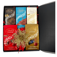 Luxury Lindt Chocolate Gift Box - Glitter Baskets - Christmas Baskets