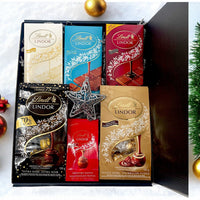 Luxury Lindt Chocolate Gift Box - Perfect Holiday Gesture - Glitter Baskets - Christmas Baskets