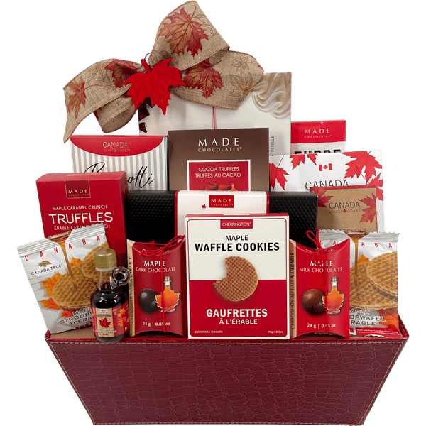 Maple Indulgence Luxury Gift Basket - Glitter Baskets - Christmas Baskets