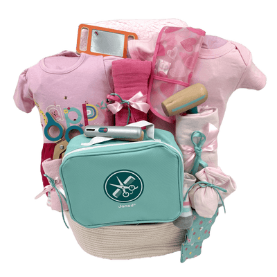 Master Stylist Hairdresser Baby - Glitter Baskets -Baby Girl Gift Basket