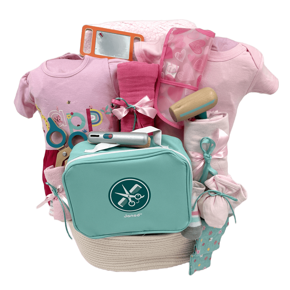 Master Stylist Hairdresser Baby - Glitter Baskets - Baby Girl Gift Basket