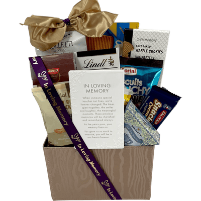 Memories of Comfort - Sympathy Gift Basket - Glitter Baskets - Get Well Soon Basket