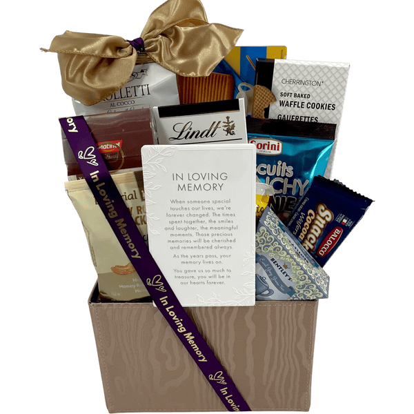 Memories of Comfort - Sympathy Gift Basket - Glitter Baskets - Get Well Soon Basket