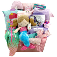 Mermaid Princess Has Arrived – Luxury Baby Girl Gift Basket - Glitter Baskets - Baby Girl Gift Basket