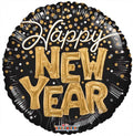 Black & Gold New Year Balloon
