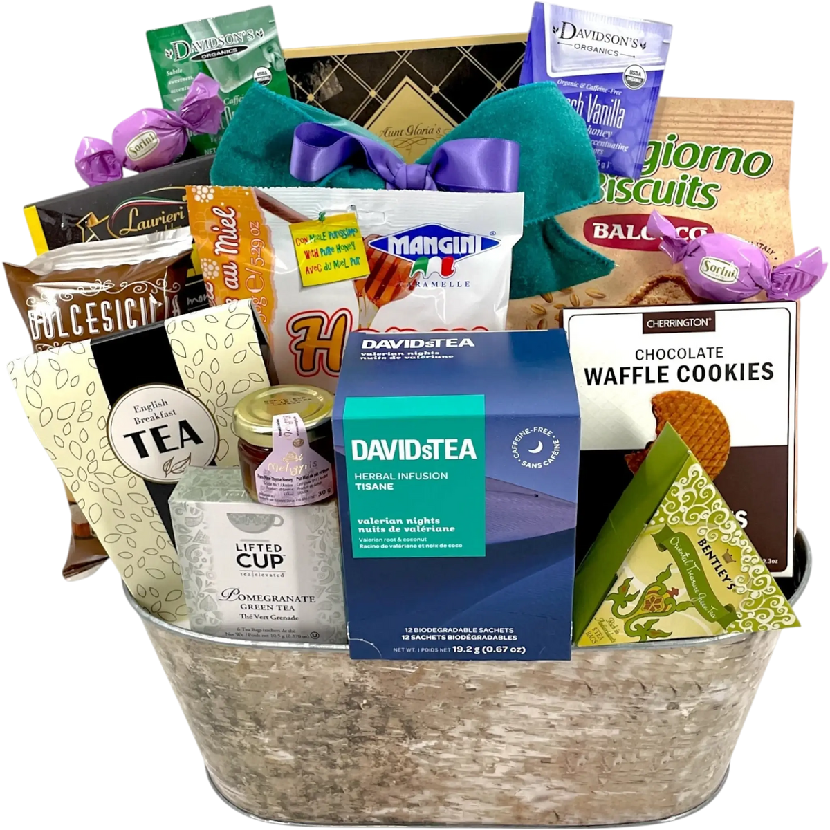 Infusions de minuit : Panier-cadeau David's Tea &amp; Global Comfort