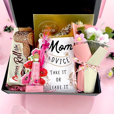 Mom advice take it or leave it - Glitter Baskets - Gift Baskets