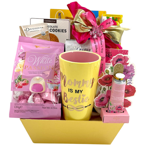 Mommy is my Bestie - Glitter Baskets - Gift Baskets