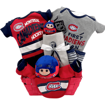 Montreal Canadiens Basket - Glitter Baskets -Baby Boy Gift Basket