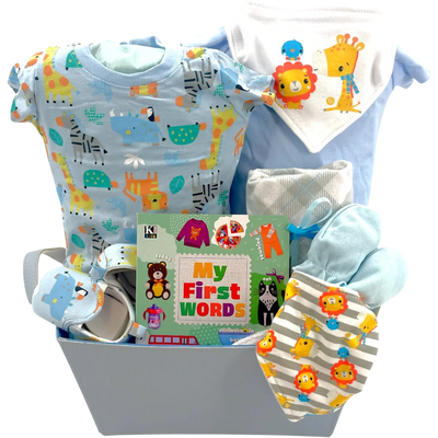 My First Baby Lion - Glitter Baskets -Baby Boy Gift Basket