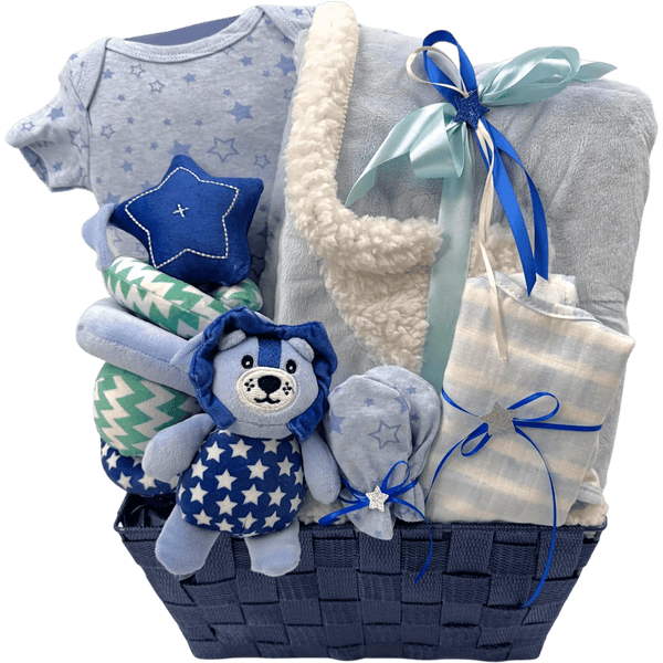 My Precious Baby Boy - Glitter Baskets - Baby Boy Gift Basket