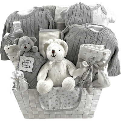 Natural Arrival - Glitter Baskets -Gender Neutral Baby Gift Basket