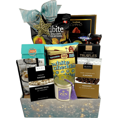 Northern Star: Luxe Gluten - Free Holiday Basket - Glitter Baskets - Christmas Baskets