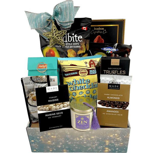 Northern Star: Luxe Gluten - Free Holiday Basket - Glitter Baskets - Christmas Baskets