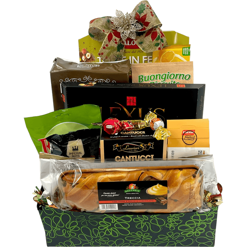 Office Sharing Party Holiday Treats Gift Basket - Glitter Baskets - Christmas Baskets