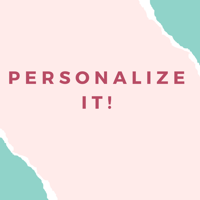 Personalize it - Glitter Baskets - 