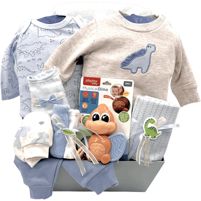 Pure Joy Gift Basket - Glitter Baskets -Baby Boy Gift Basket