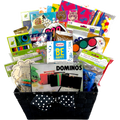 Rainy Day Art and Games Gift Basket for Kids