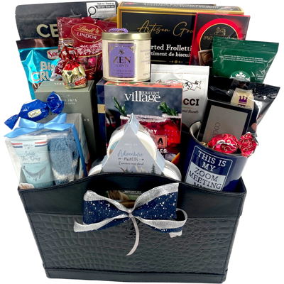 Relax and Unwind Spa Gift Basket - Glitter Baskets -Spa Gift Baskets