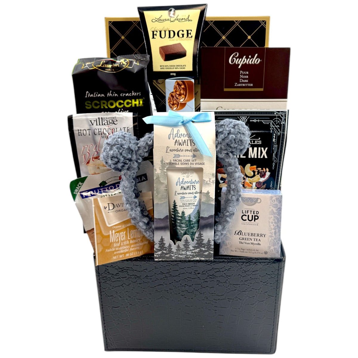 Renew & Indulge - Get Well Gift Basket - Glitter Baskets - Get Well Soon Basket