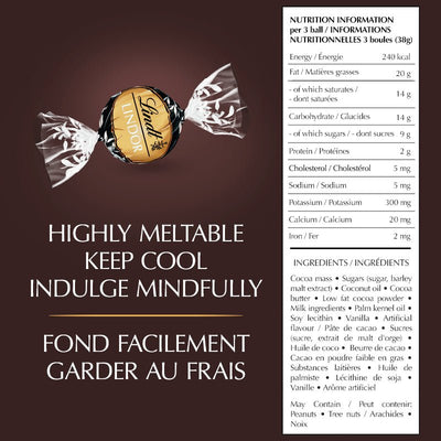 SALE - Lindor 70% Extra Dark Cacao Truffles - REGULAR PRICE 16$ - Glitter Baskets - 