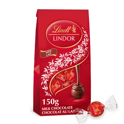 SALE - Lindor Milk Chocolate Truffles Bag - REGULAR PRICE 16$ - Glitter Baskets - 