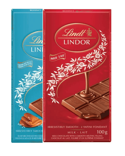 SALE - Lindt LINDOR Milk Chocolate & Caramel Sea Salt Bar Set - Regular Price $15 - Glitter Baskets - 