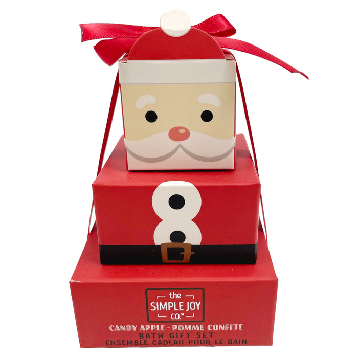 Festive Bliss: Santas Candy Apple Bath Indulgence Set 