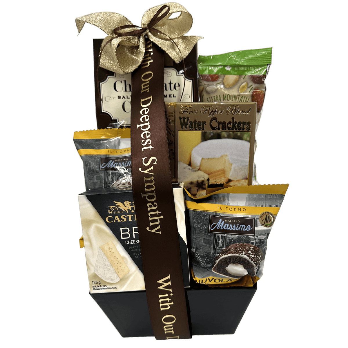 Solace & Comfort Sympathy Gift Basket - Glitter Baskets - Sympathy Gift Baskets